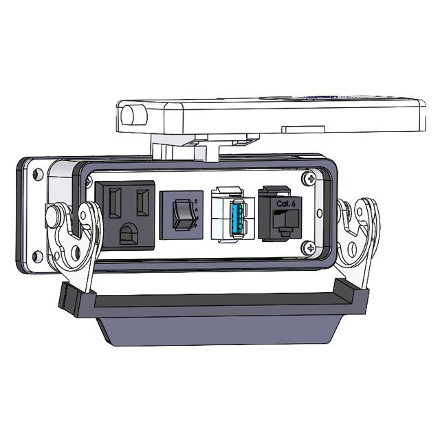 Image of Mencom DP1-RJ45-USB-AFBF-R-24