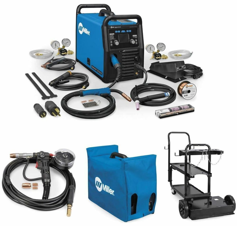 Miller Multimatic 220 AC/DC - MIG Stick and AC/DC TIG Welder 907757 Package